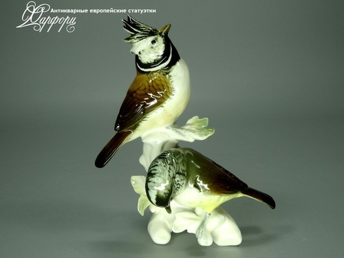 Купить фарфоровые статуэтки KARL ENS Хохлатые синицы